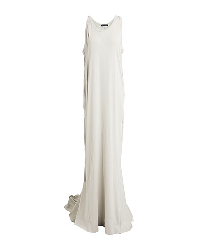 ANN DEMEULEMEESTER Long dress Light grey 100% Cotton