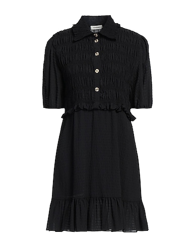 SANDRO Short dress NERO 100% Polyester