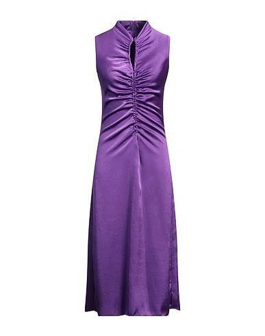 SANDRO Midi dress Purple 100% Polyester