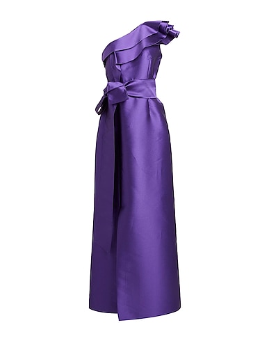 ALBERTA FERRETTI Long dress Purple 85% Polyester, 15% Silk
