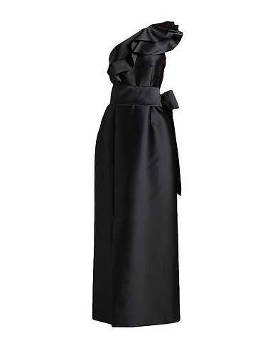 ALBERTA FERRETTI Long dress Black 85% Polyester, 15% Silk