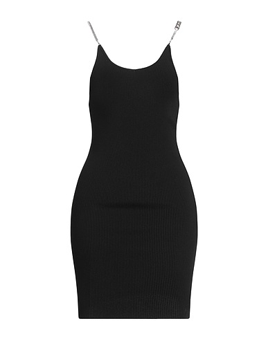 GCDS Sheath dress Black 94% Viscose, 6% Polyester