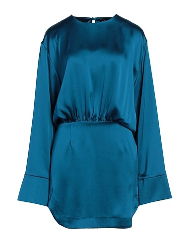ACTUALEE Short dress Deep teal 100% Polyester
