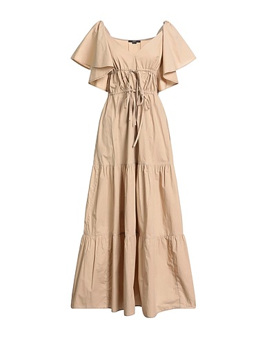 SEVENTY VENEZIA Long dress Beige 100% Cotton