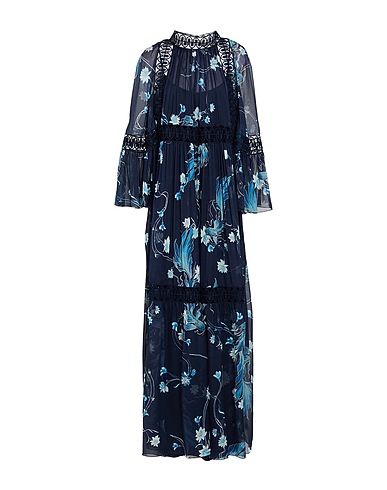 ALBERTA FERRETTI ロングワンピース・ドレス ミッドナイトブルー ナイロン 100%