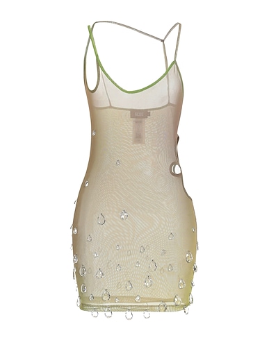 GCDS Sheath dress Military green 100% Polyester
