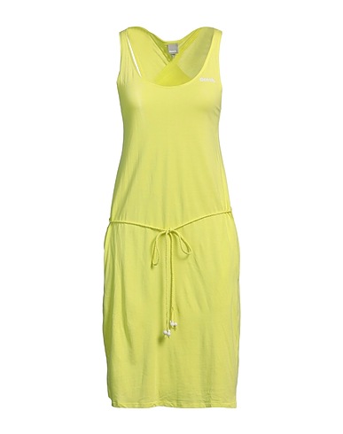 BENCH. Midi-Kleid Limettengrün 58% Baumwolle, 42% Viskose