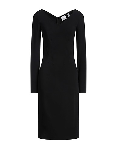BURBERRY Midi dress Black 95% Viscose, 5% Elastane, Cotton, Polyester