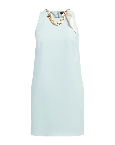 ELISABETTA FRANCHI Short dress Light green 96% Polyester, 4% Elastane