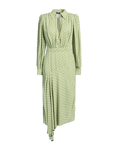 ELISABETTA FRANCHI Midi dress Light green 100% Polyester