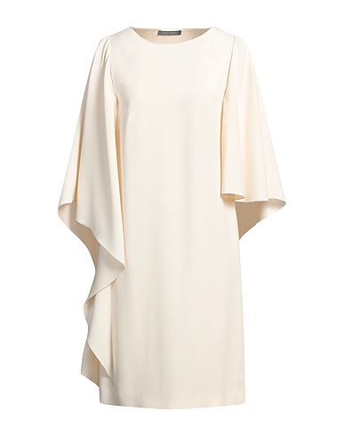 ALBERTA FERRETTI Short dress Cream 74% Acetate, 26% Viscose