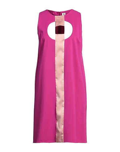 1-ONE Short dress Fuchsia 65% Viscose, 30% Polyamide, 5% Elastane, Acetate, Silk