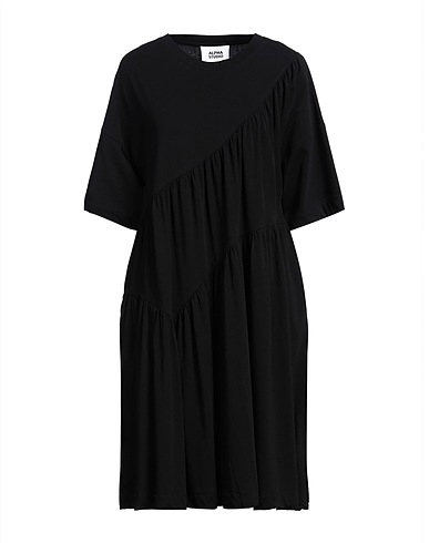 ALPHA STUDIO Midi dress 95% Cotton, 5% Elastane