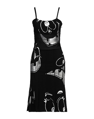 MOSCHINO Midi dress Black 89% Polyester, 11% Polyurethane