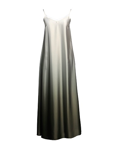 LIU •JO Long dress Sage green 100% Polyester, Polyamide