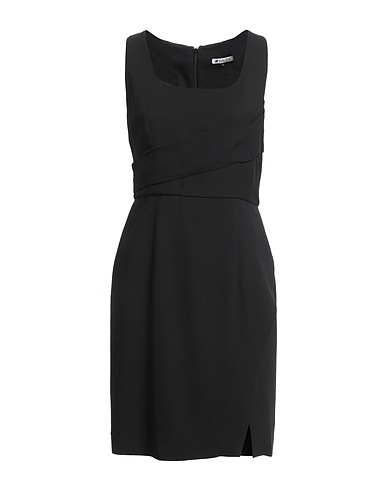 KRIZIA Sheath dress Black 77% Viscose, 19% Acetate, 4% Elastane