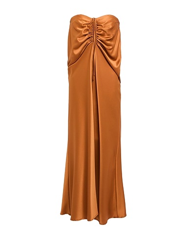 ACTUALEE Long dress Tan 100% Polyester