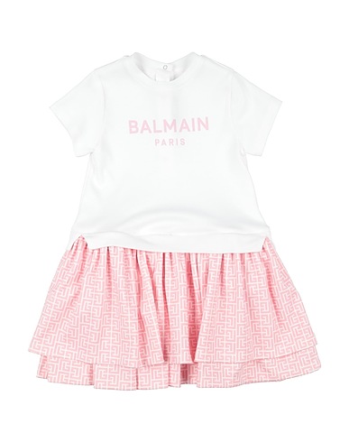 BALMAIN Vestido para bebé  Pink 100% Cotton