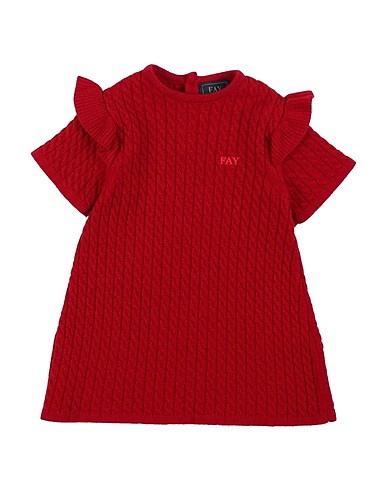 FAY Vestito Baby  Mattone 100% Lana Vergine, Poliestere