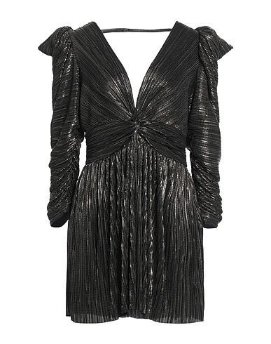 SABINA MUSÁYEV Pleated dress Black 100% Polyester
