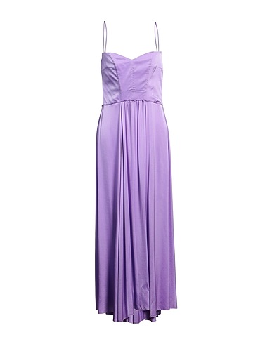 FORTE_FORTE Long dress Lilac 96% Silk, 4% Elastane