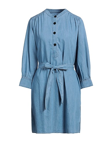 SUN 68 Denim dress Blue 65% Cotton, 35% Tencel™