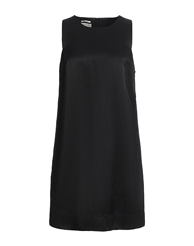 ALESSIA SANTI Short dress Black 77% Viscose, 23% Linen