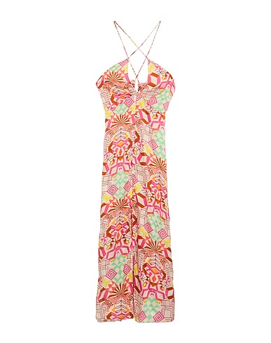 FORTE_FORTE Vestito lungo Fucsia 60% Seta, 40% Viscosa