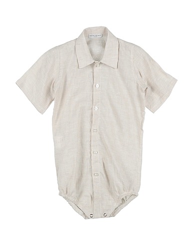 MANUELL & FRANK Baby bodysuit Beige 100% Linen