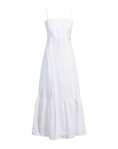 LIU •JO Midi dress White 100% Cotton