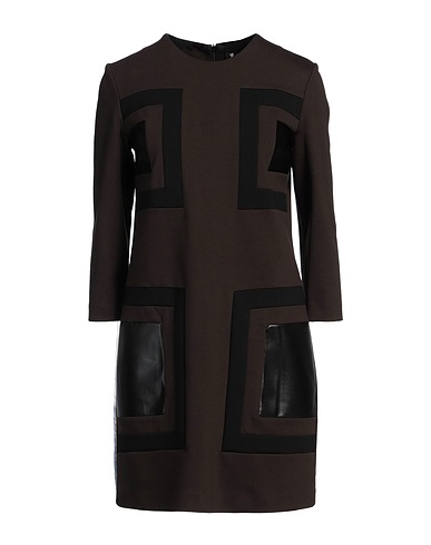 1-ONE Vestito corto Antracite 65% Viscosa, 32% Nylon, 3% Elastan, Poliestere, Poliuretano