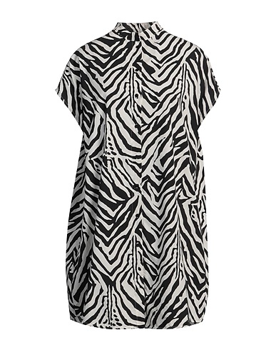 FISICO Vestito chemisier Bianco 100% Cotone