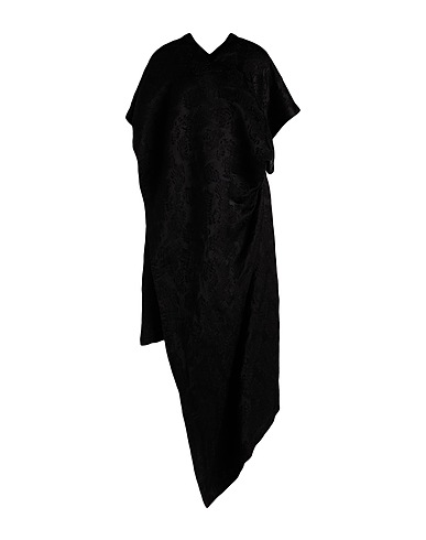 UMA WANG Long dress Black 84% Linen, 16% Viscose