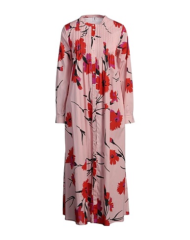 1-ONE Midi dress Light pink 97% Cotton, 3% Elastane