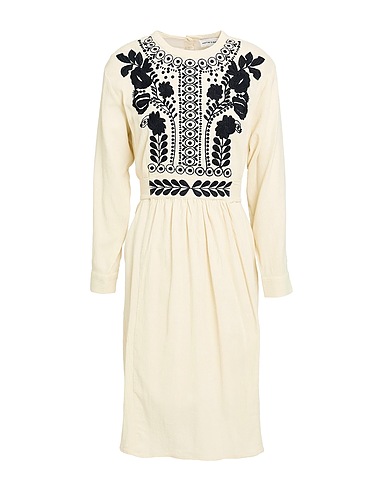 ANTIK BATIK Midi dress Off white 100% Cotton