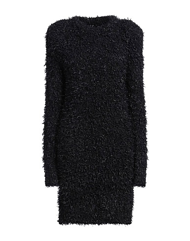 MARTINE ROSE Midi dress Black 50% Polyamide, 34% Mohair wool, 14% Nylon, 2% Virgin Wool