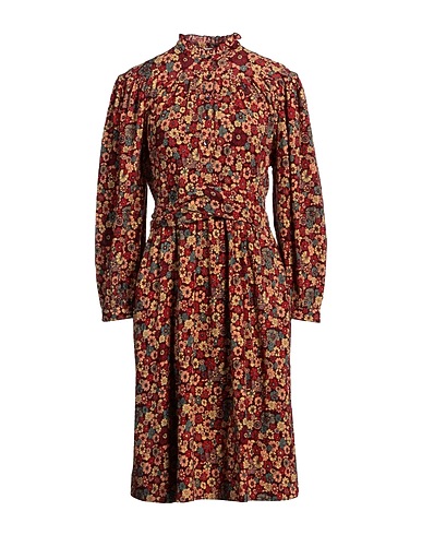 ANTIK BATIK Vestito chemisier Bordeaux 100% Cotone
