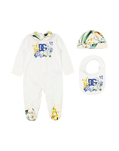 DOLCE&GABBANA Baby accessories set White 100% Cotton