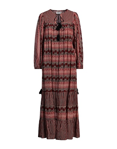 ANTIK BATIK Long dress Red 100% Cotton
