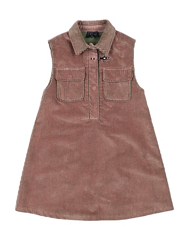 FAY Dress Antique rose 100% Cotton, Leather