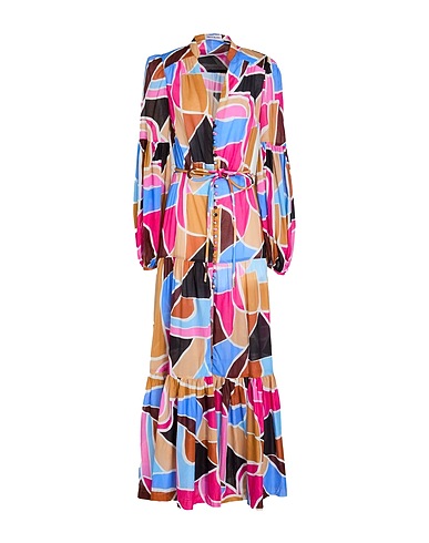 REBECCA VALLANCE Long dress Fuchsia 100% Organic cotton