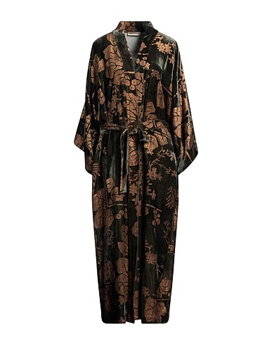 GENTRYPORTOFINO Lange Jacke Militärgrün 82% Viskose, 18% Seide