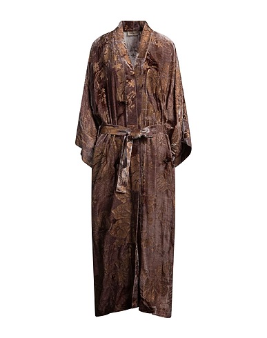 GENTRYPORTOFINO Full-length jacket Taupe 82% Viscose, 18% Silk