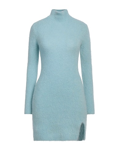 VICOLO Knit dress Sky blue 52% Alpaca wool, 32% Polyamide, 13% Virgin Wool, 3% Elastane
