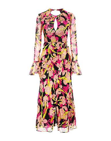 PINKO Vestito midi Nero 100% Viscosa, Poliammide