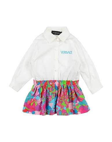 VERSACE YOUNG Vestido para bebé  White 100% Cotton, Viscose
