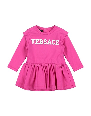 VERSACE YOUNG Vestido para bebé  Magenta 94% Cotton, 6% Elastane