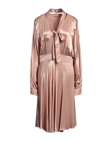 TWINSET Vestito midi Cipria 100% Viscosa