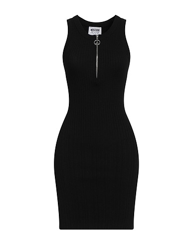 MOSCHINO JEANS Sheath dress Black 72% Viscose, 28% Polyester