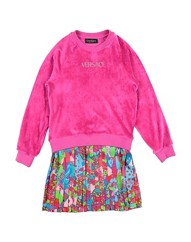 VERSACE YOUNG Kleid 92% Polyester, 8% Elastan, Aluminium, Baumwolle